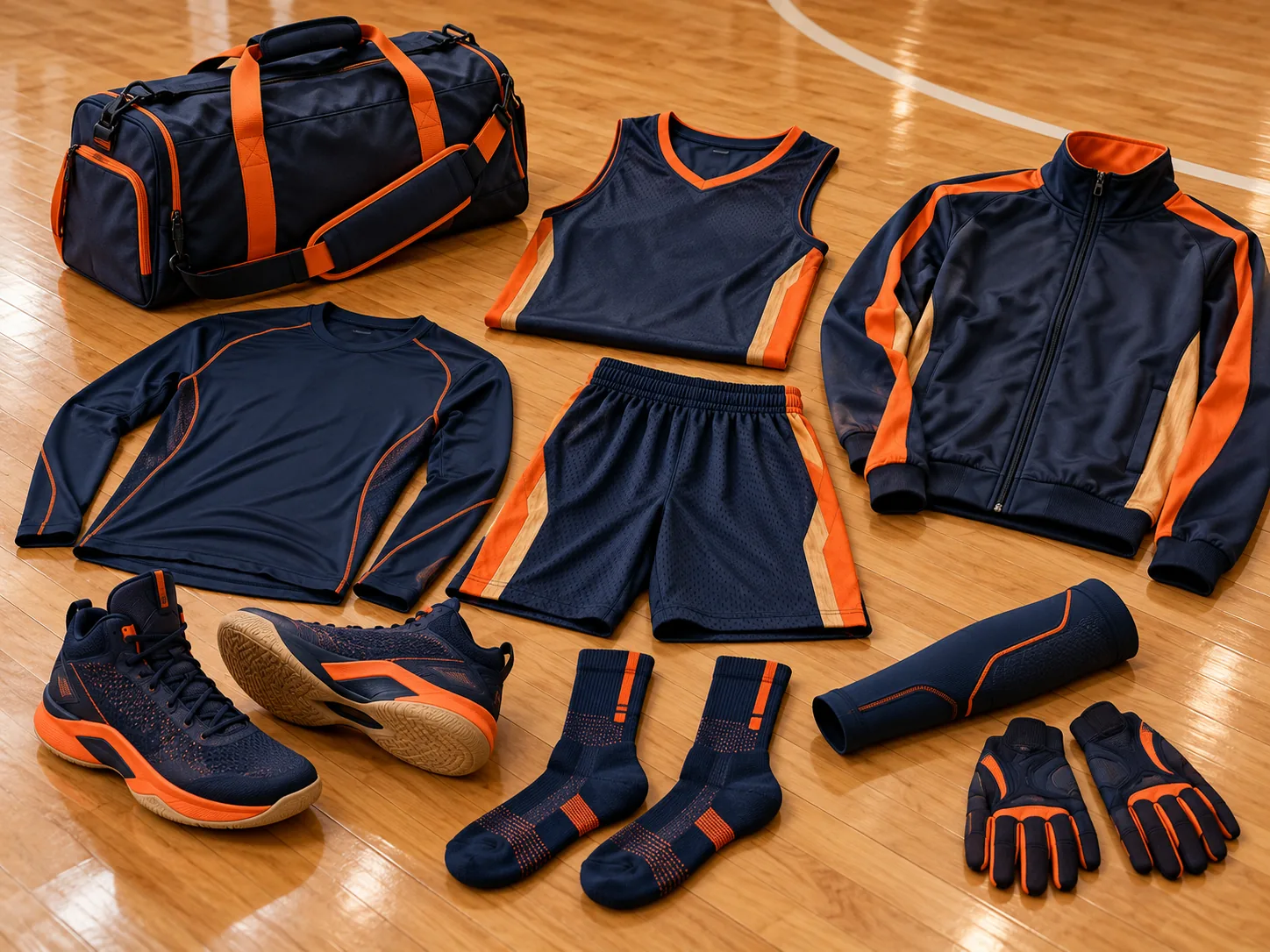 Strip team gear, clusters and equipment trays on a equipment sampling table